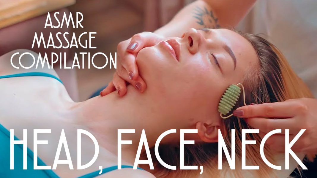 ASMR HEAD, FACE, NECK MASSAGE COMPILATION | BEST MOMENTS