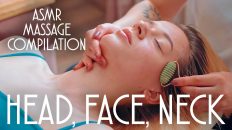 ASMR HEAD, FACE, NECK MASSAGE COMPILATION | BEST MOMENTS