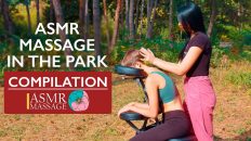 Asmr outside massage in the park | BEST COMPILATION NO TALKING 4k