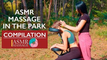 Asmr outside massage in the park | BEST COMPILATION NO TALKING 4k